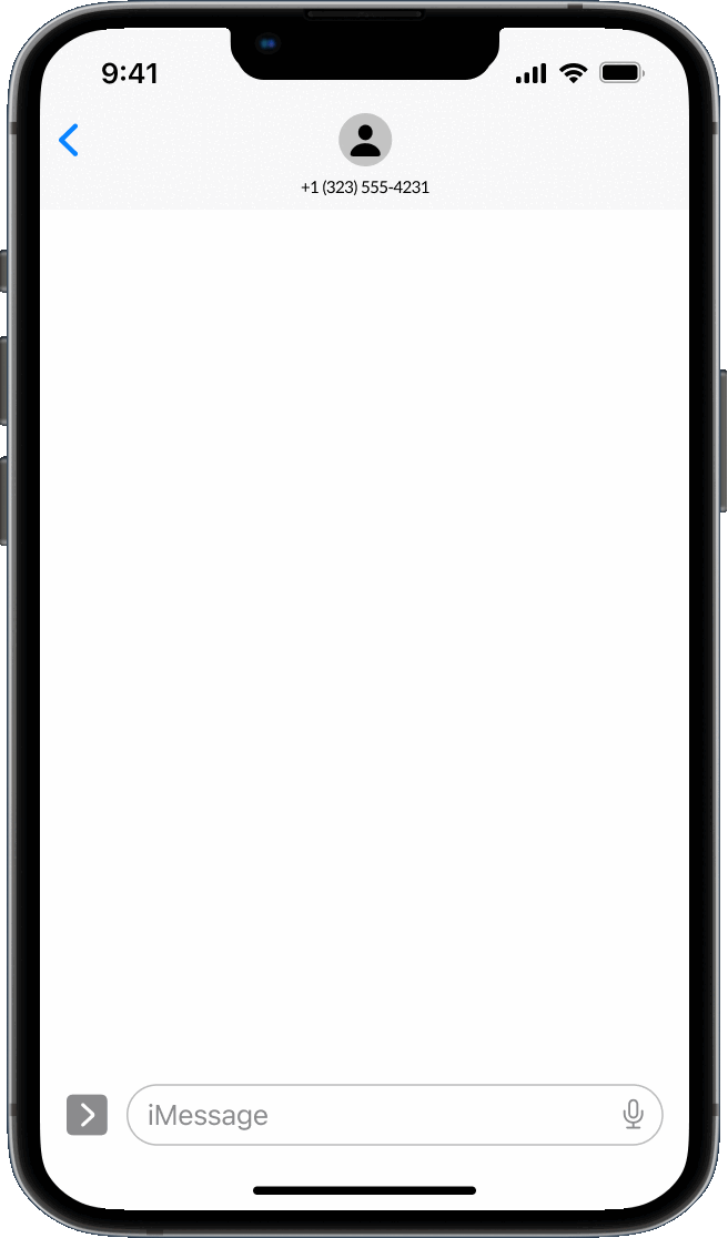 SMS campaigns for home services gif showing the text interaction